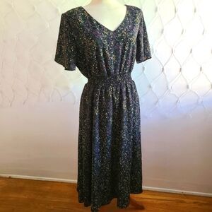 Floral Dress by Gardenwed / Size 2X / Dark Colors
